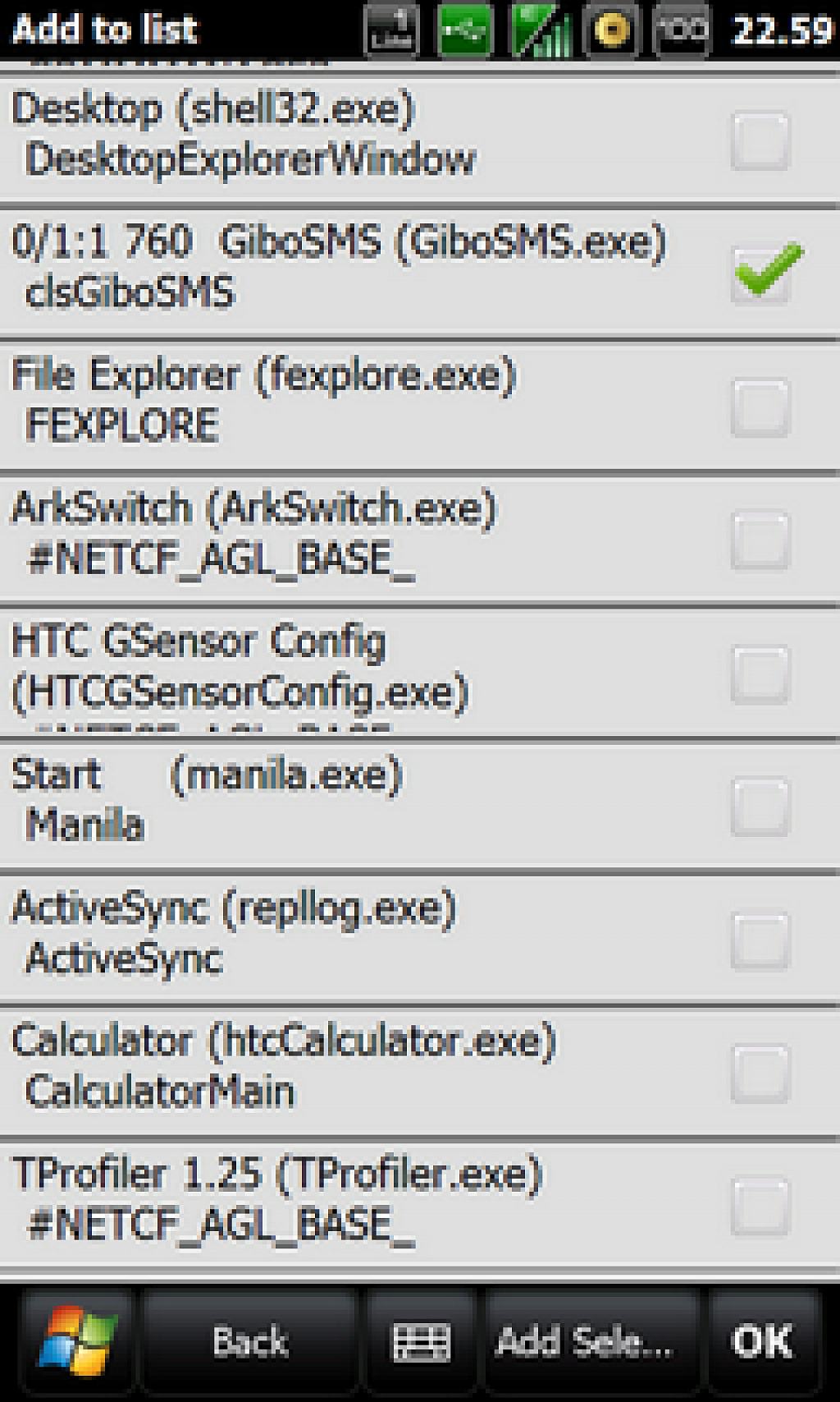 HTC Gsenzor config