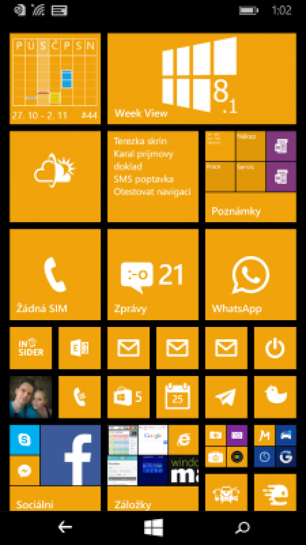 WP8 zálohování