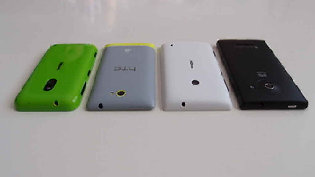 Nokia Lumia 520 vs. Nokai Lumia 620 vs. HTC 8S vs. Huawei Ascend W1