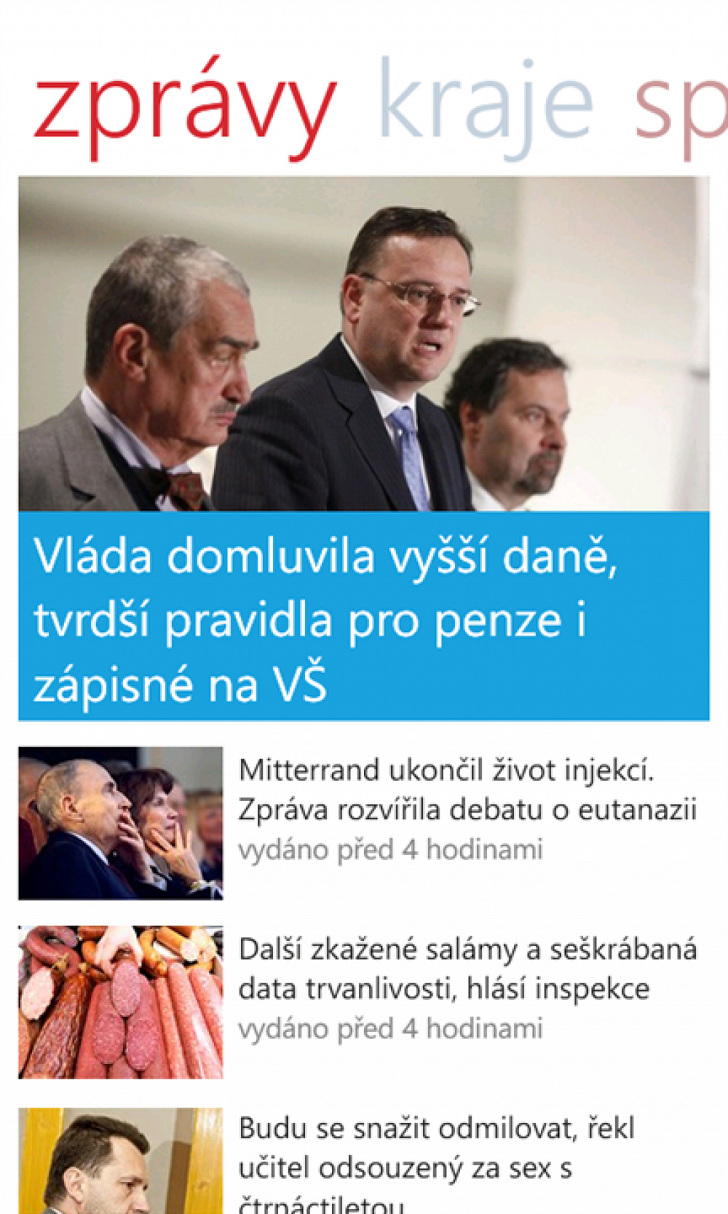 iDNES pro Windows Phone